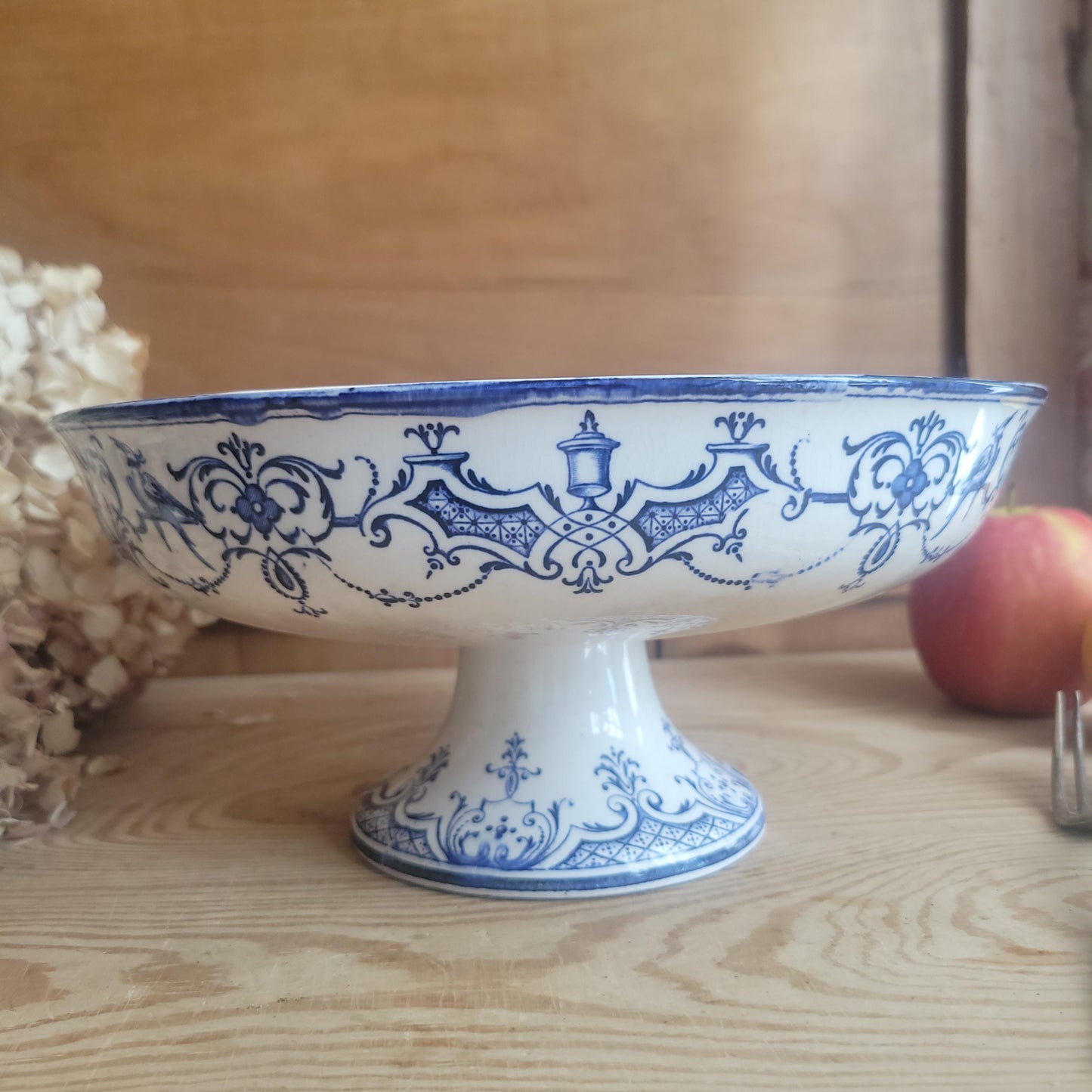 Jules Vieillard Moustiers Style Compotier, France c.1900