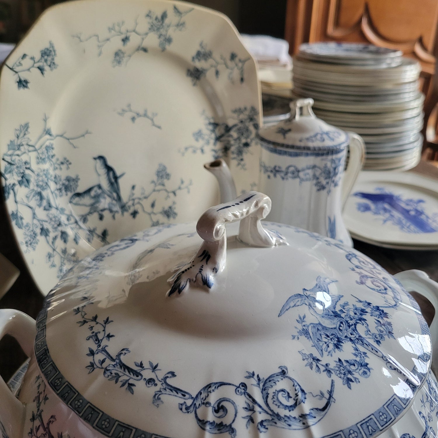 Blue and White Transferware