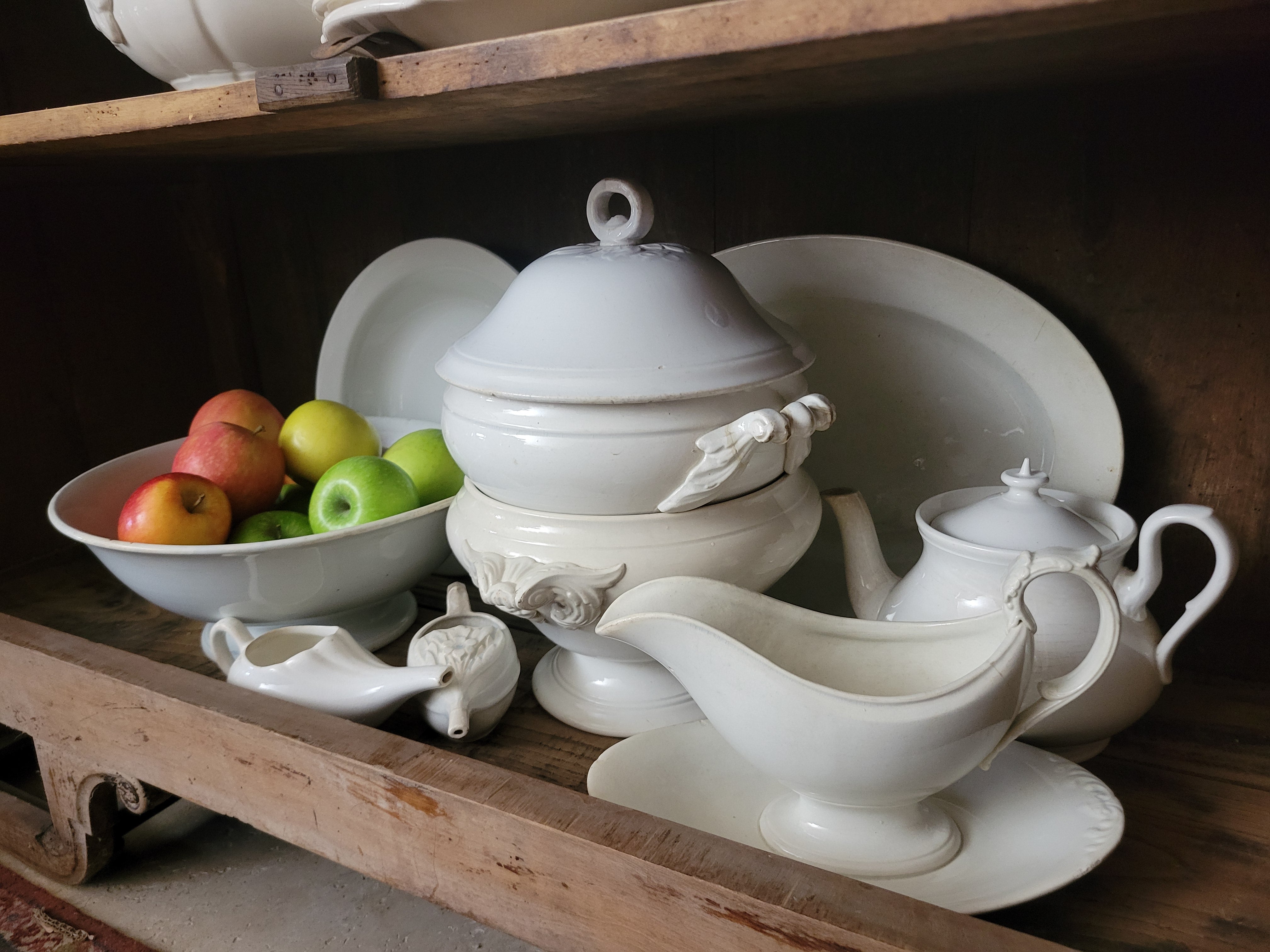 Brocanteuse Vintage French antique authentic heirloom plates tableware