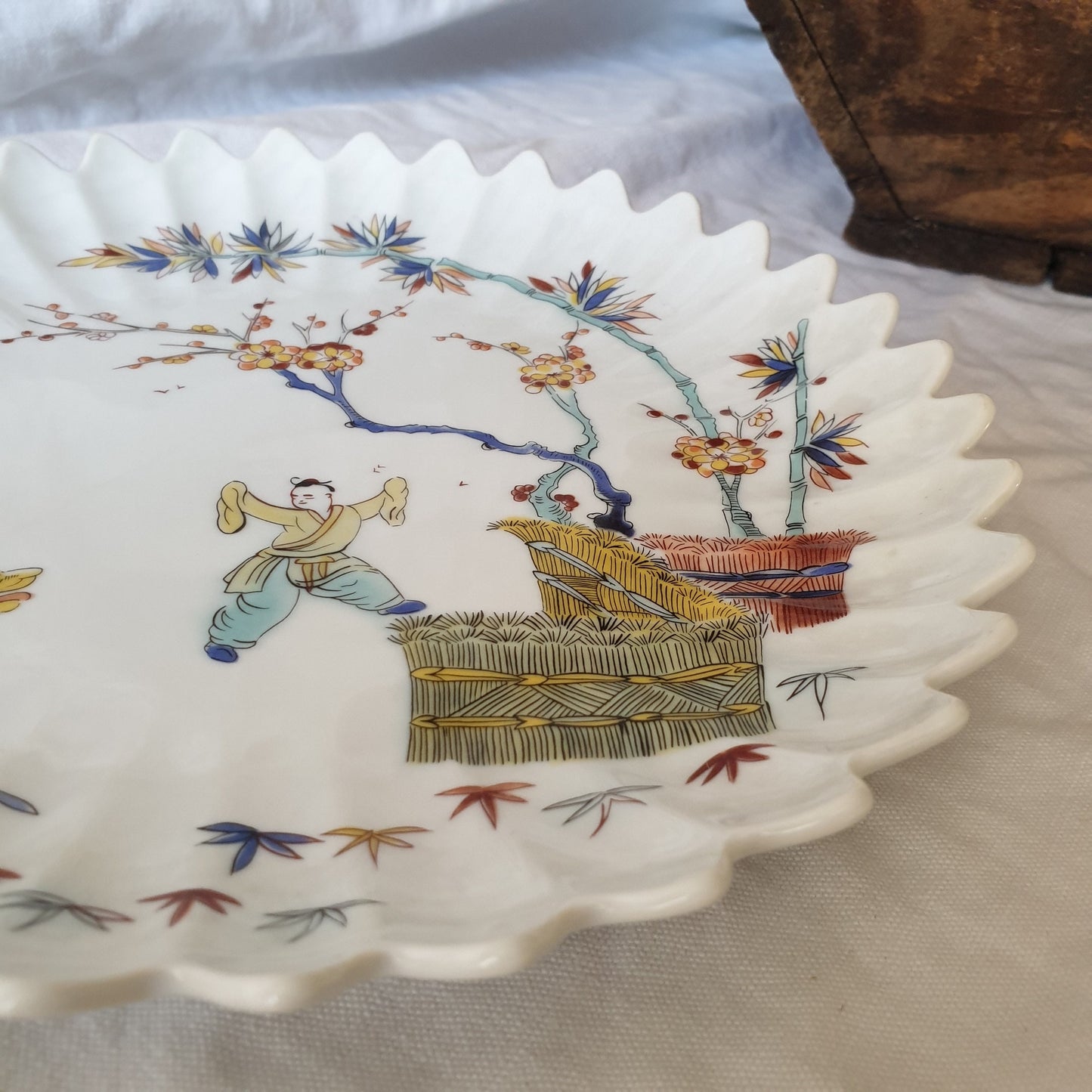 Haviland Limoges Plate, MMA Reproduction, Chinoiserie Tiger Design