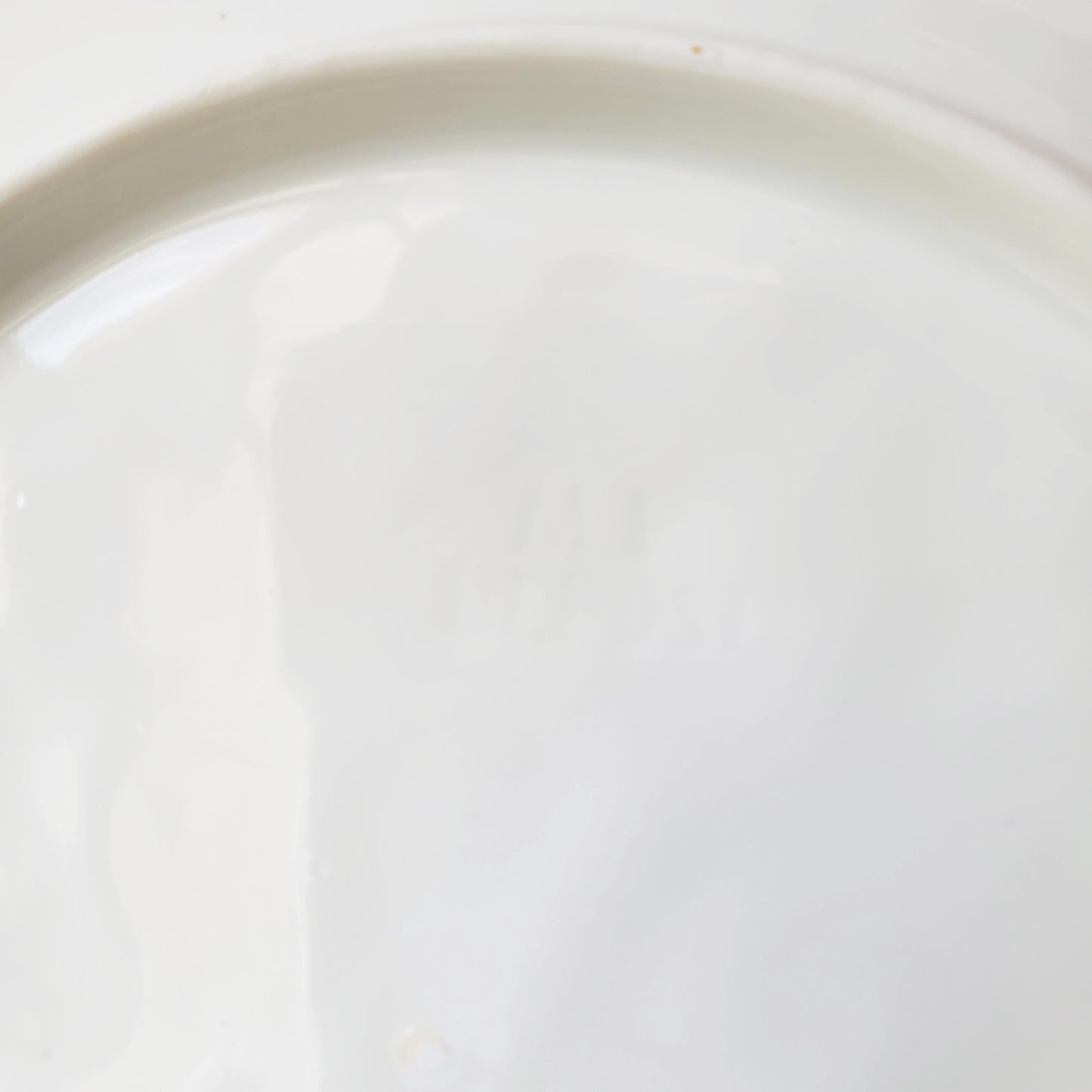 Antique French Asparagus Plates, Ivoire Pattern, Cream Earthenware, c1920 (Pair)