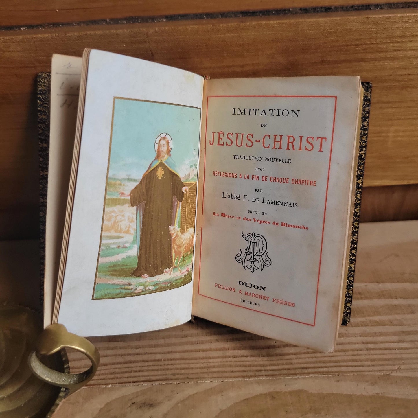 L’Imitation de Jésus-Christ, Tooled Leather French Prayer Book, Dijon c.1870
