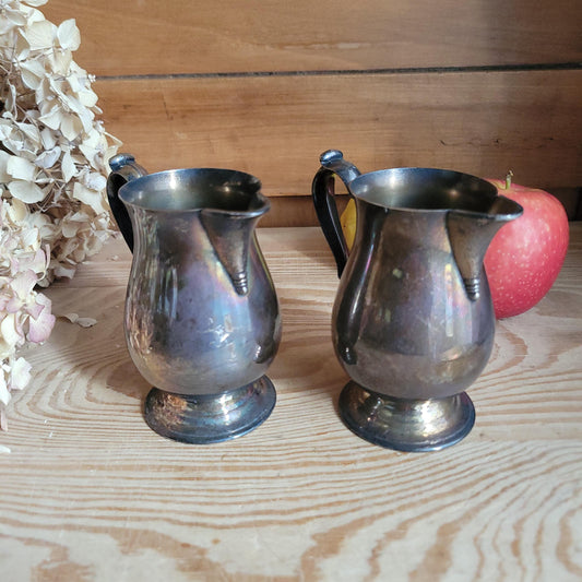 Pair of Silver-Plated Milk Jugs, France c.1950 — Sold Together