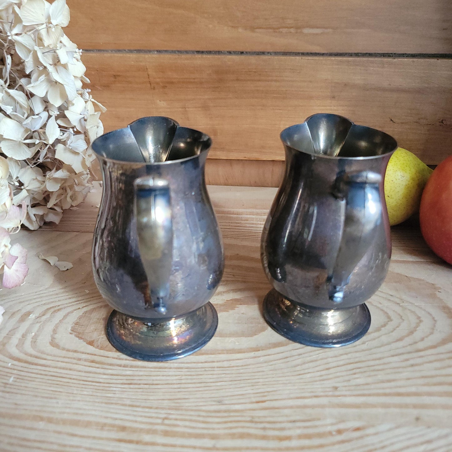 Pair of Silver-Plated Milk Jugs, France c.1950 — Sold Together