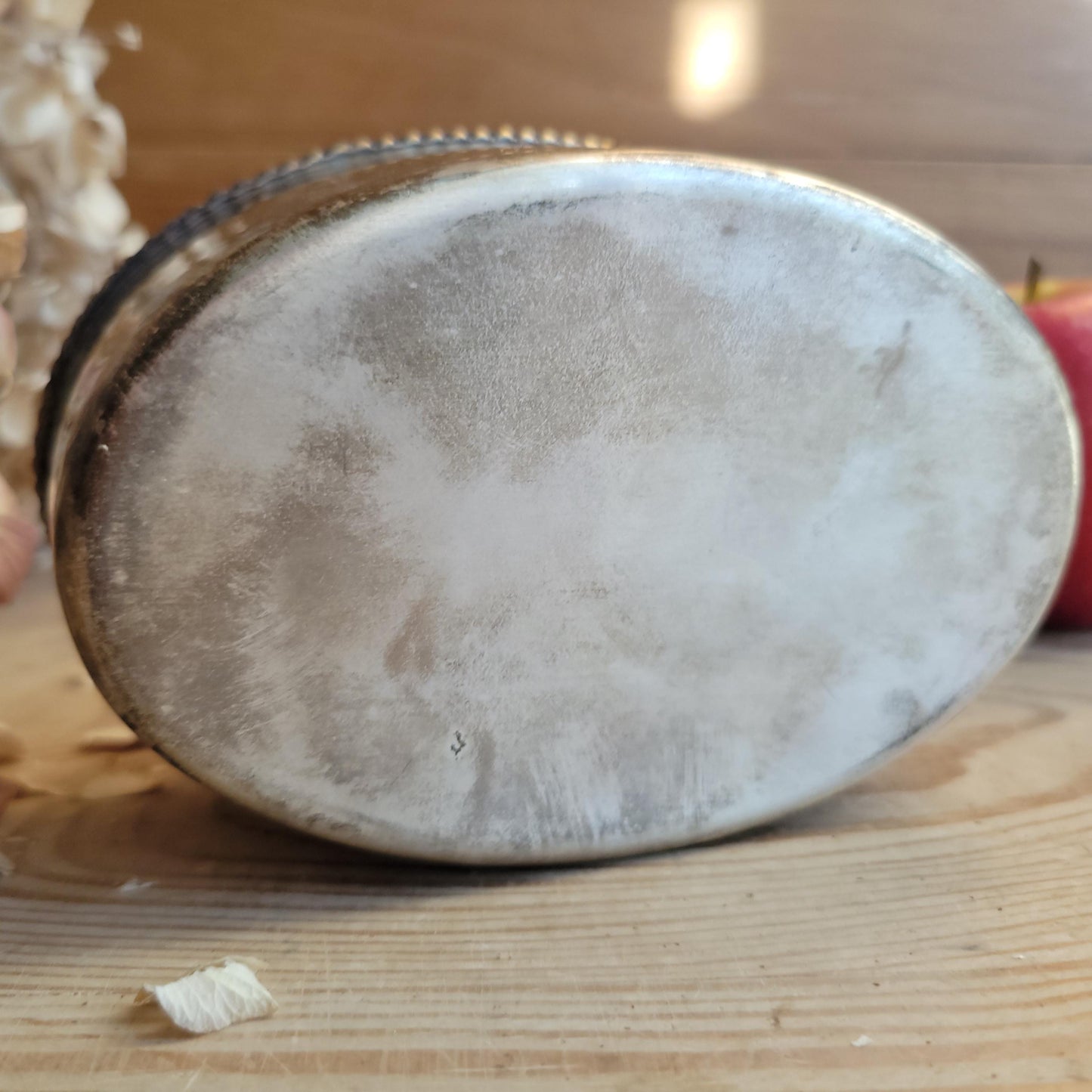 Small Antique Silver Plate Box “Smoking Mixture”, France c.1900