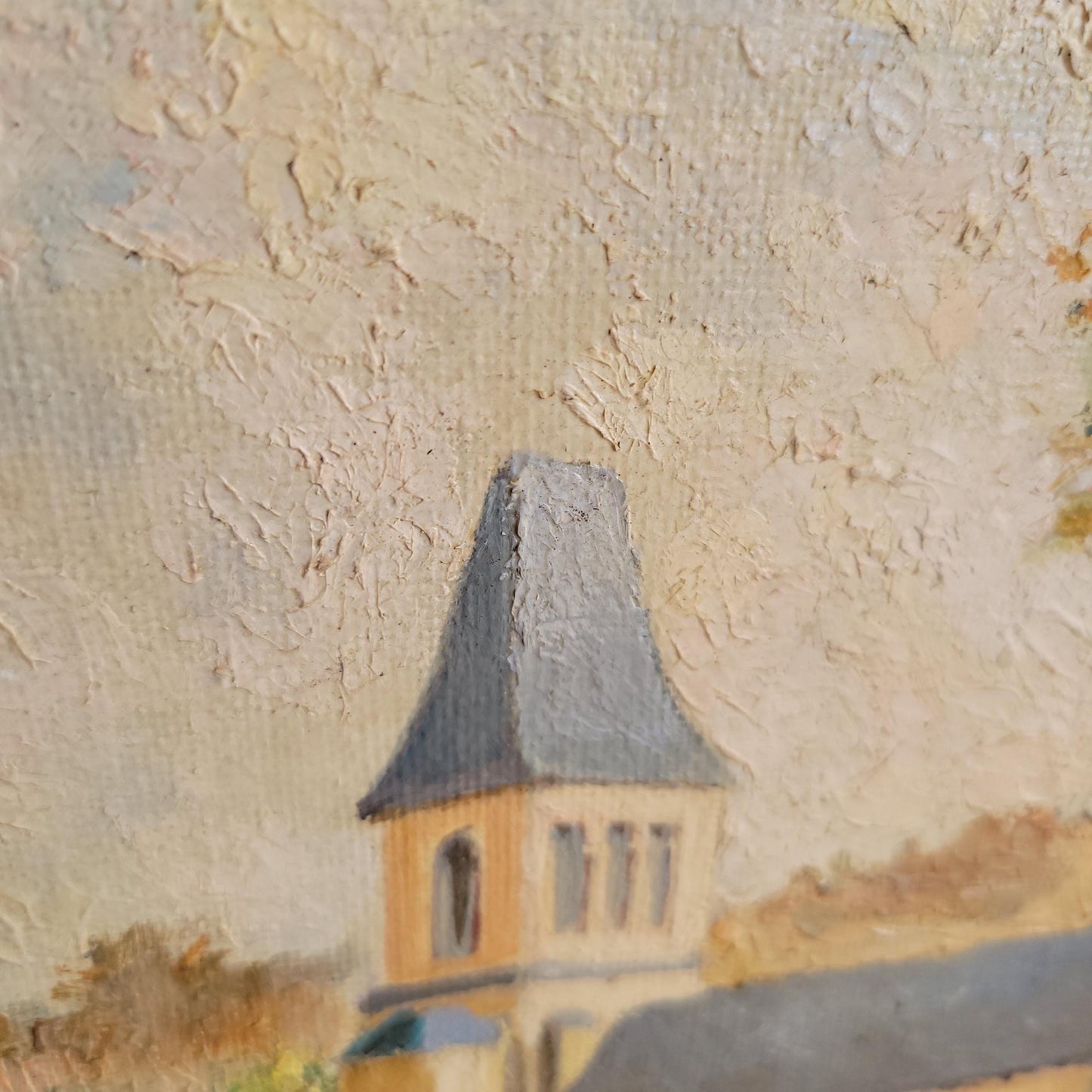Charming original oil painting Signed M Brassac France 1995