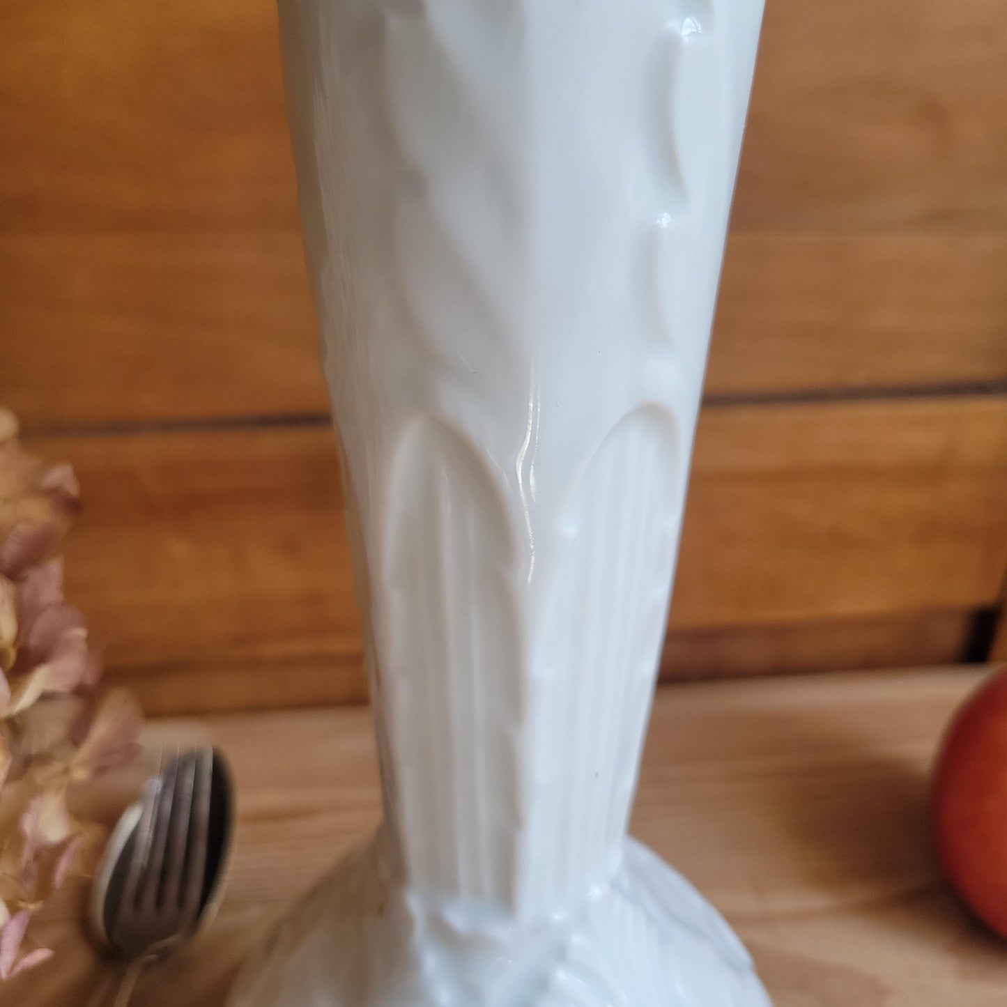 Bareuther Porcelain Vase, Art Nouveau Floral Form, Bavaria c.1960