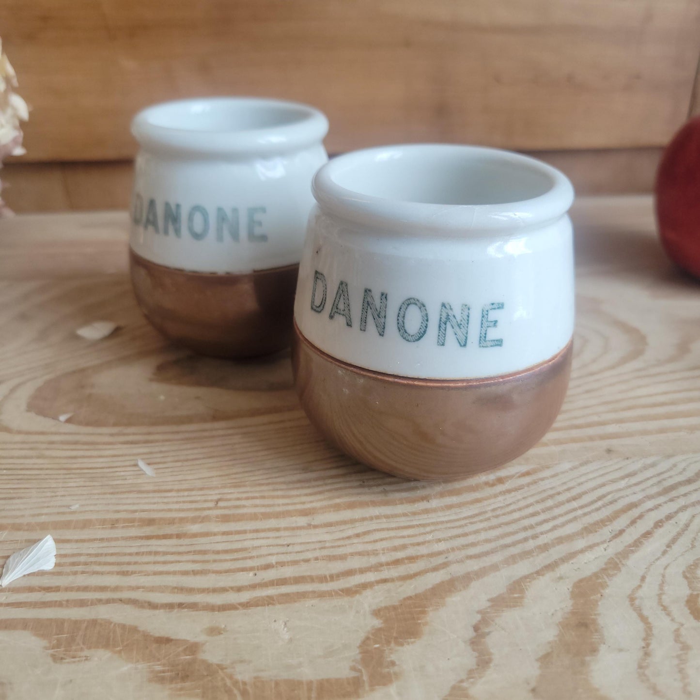 Vintage ‘Danone’ Yogurt Pot, Possibly St Uze, France c 1920
