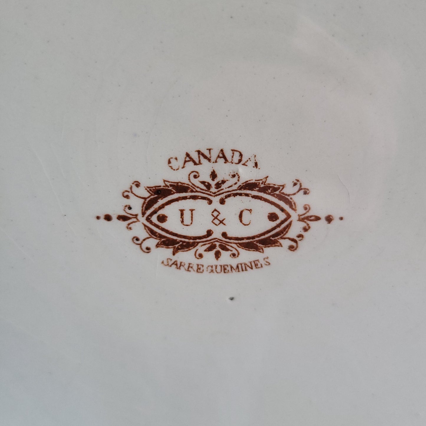 Very Large Sarreguemines Earthenware Pot with handle France c.1890