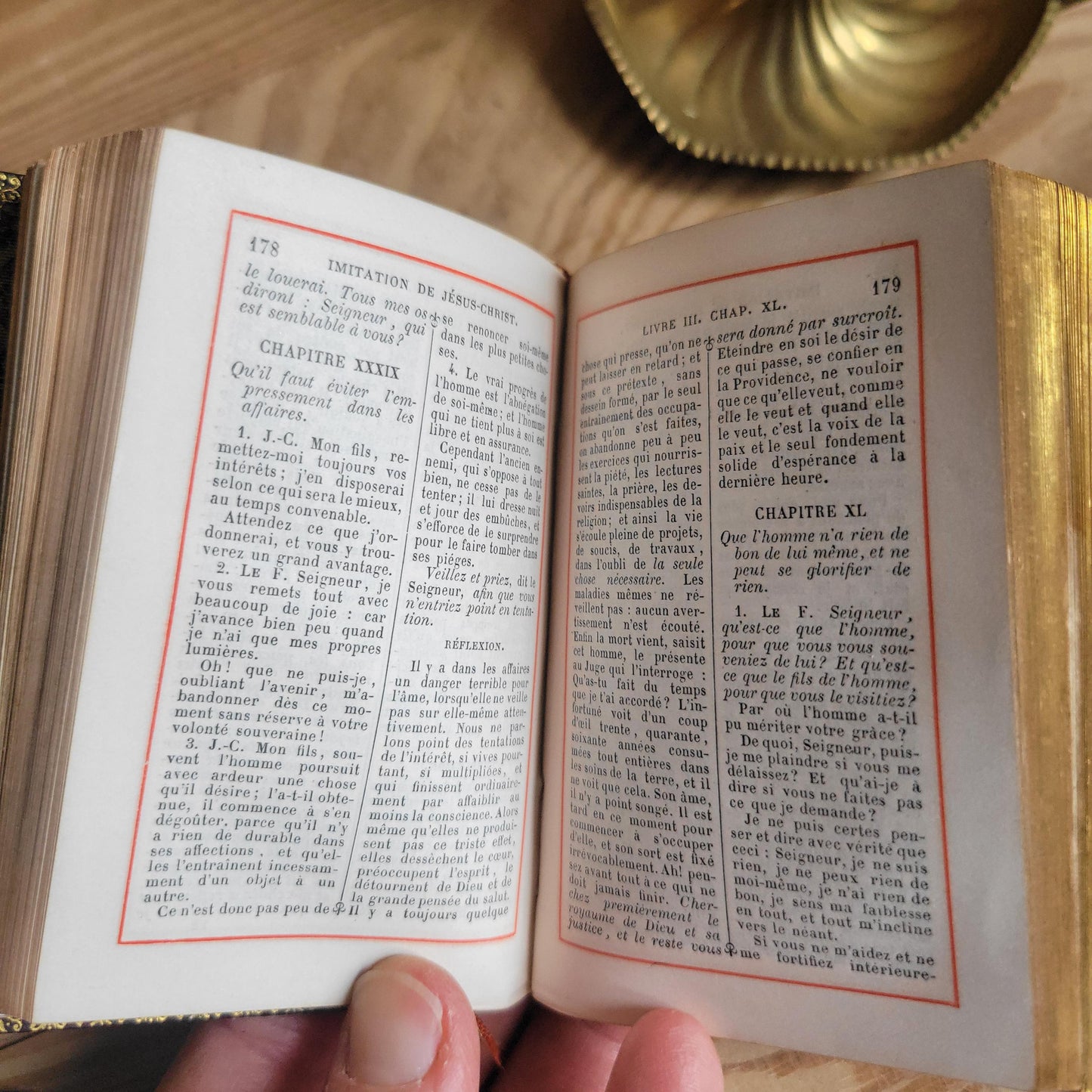 L’Imitation de Jésus-Christ, Tooled Leather French Prayer Book, Dijon c.1870