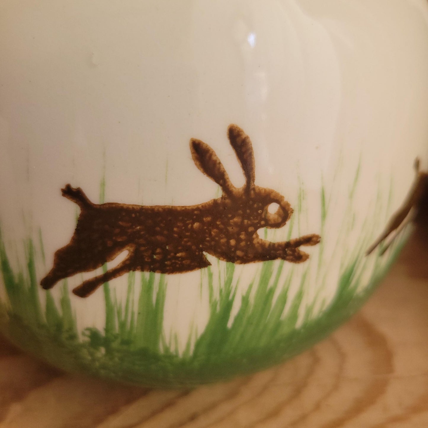 Vintage Teapot and Cup by Kensington Potteries, Running Hare Design, England