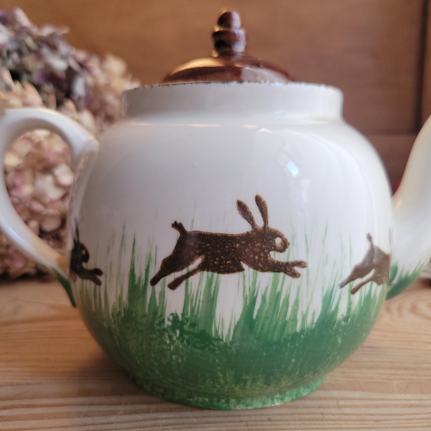 Vintage Teapot and Cup by Kensington Potteries, Running Hare Design, England