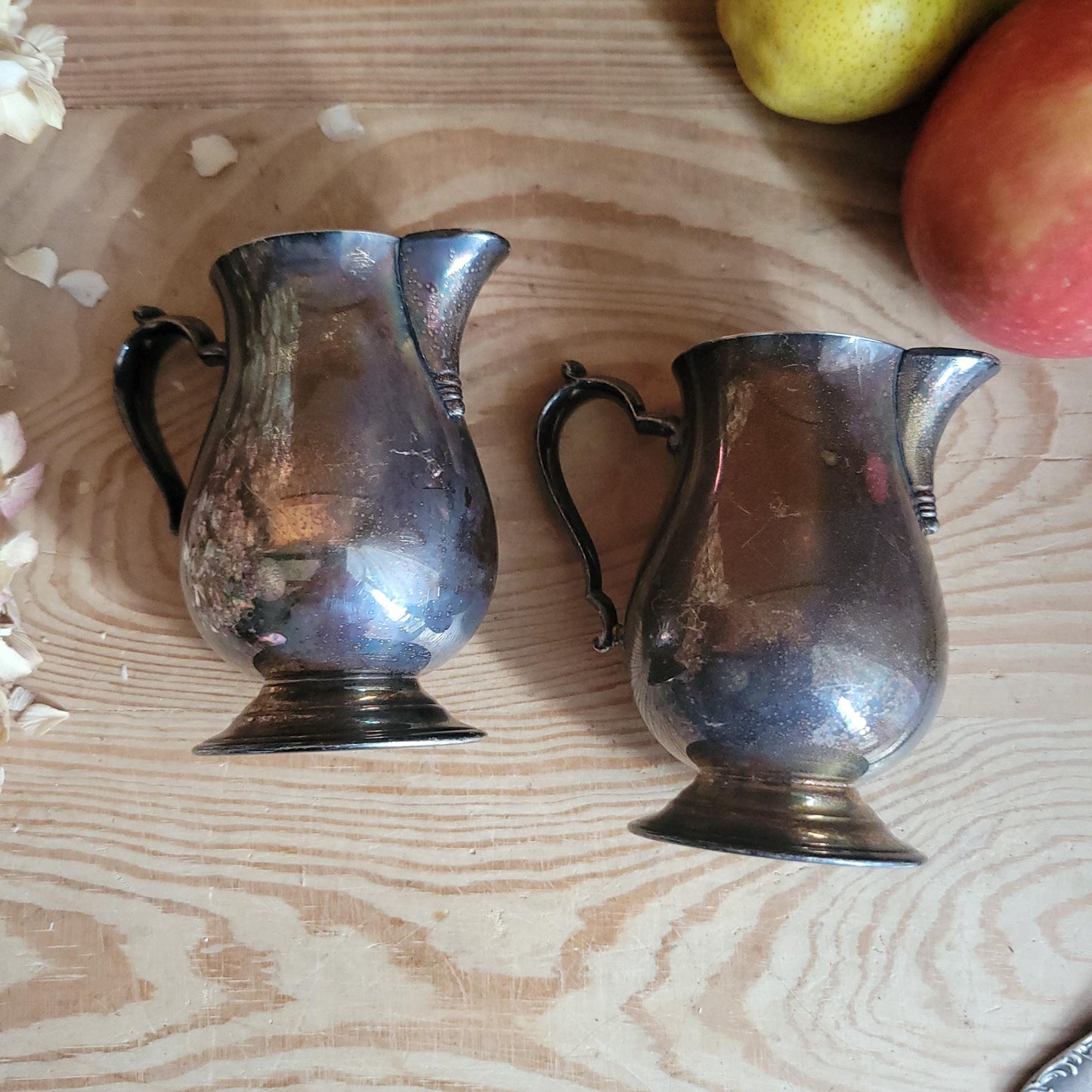 Pair of Silver-Plated Milk Jugs, France c.1950 — Sold Together