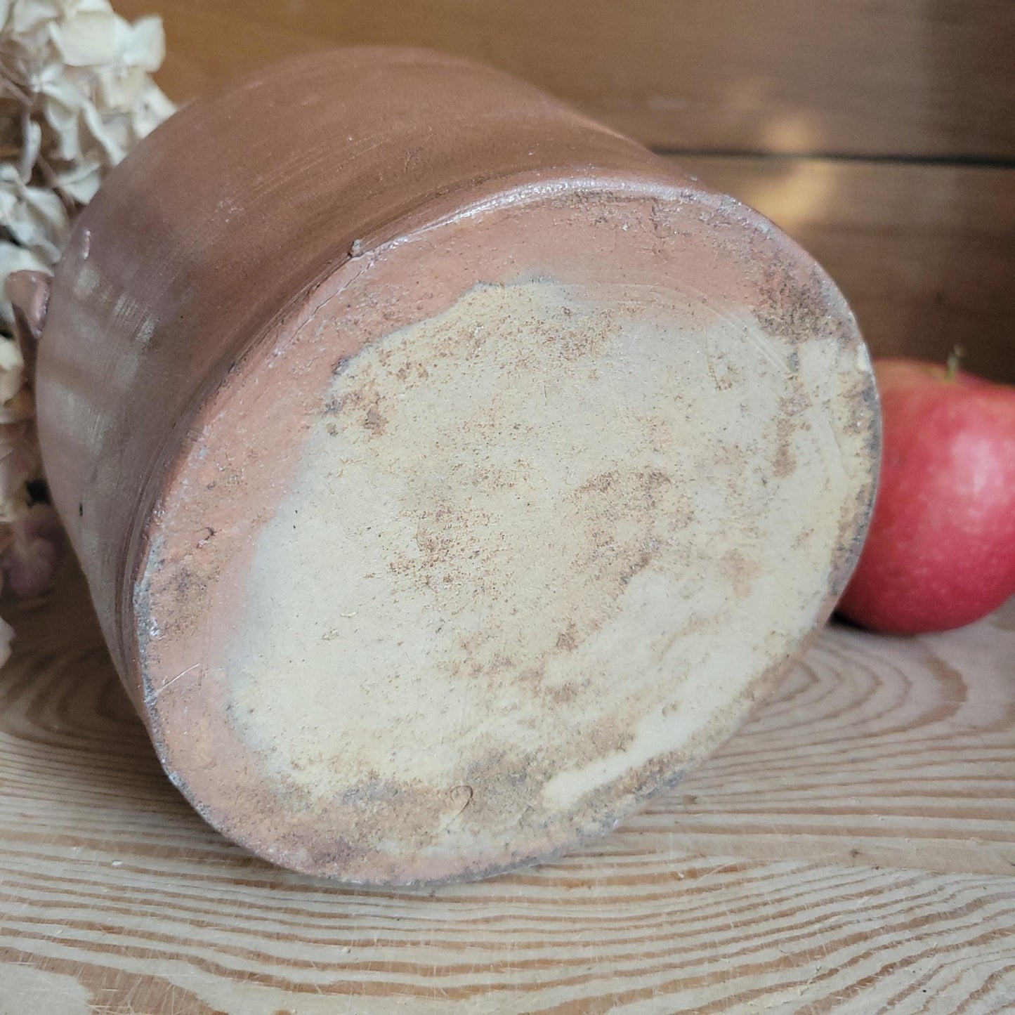 Small Confit Pot with Russet Brown Glaze, Dijon Region c.1920