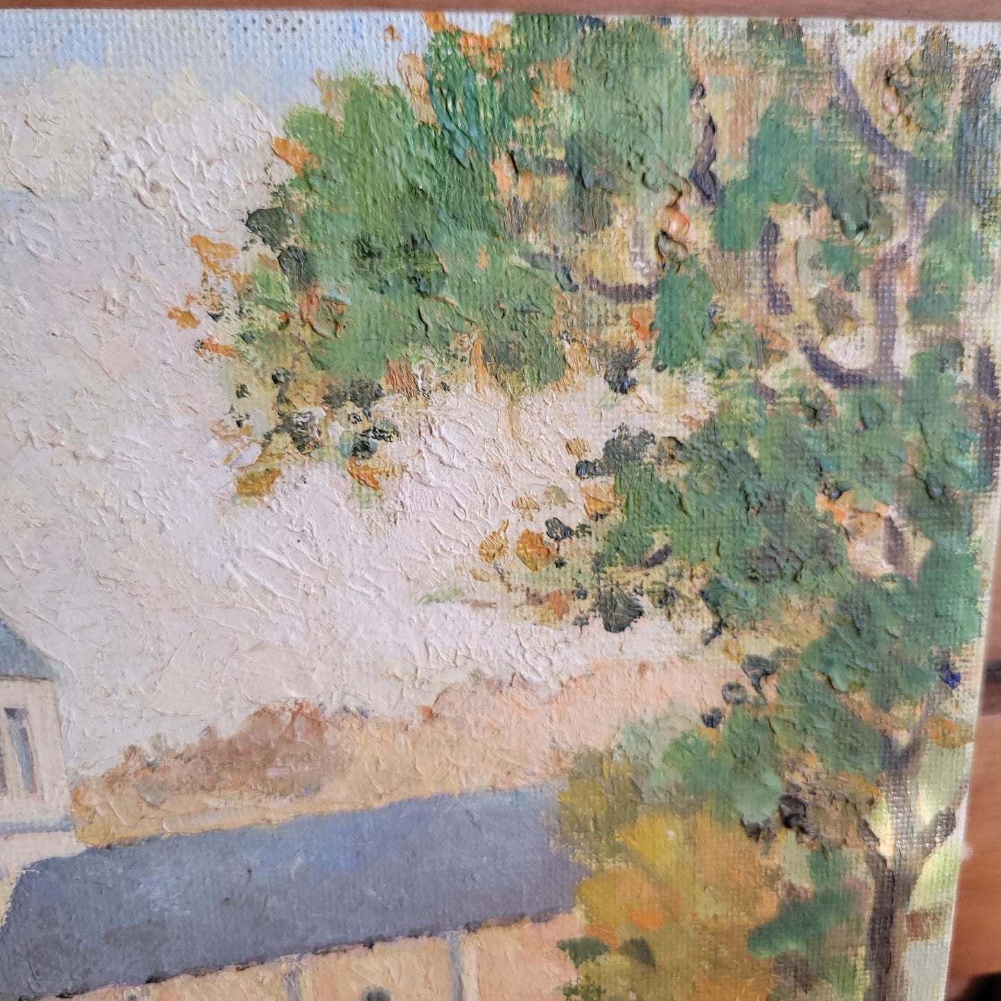 Charming original oil painting Signed M Brassac France 1995