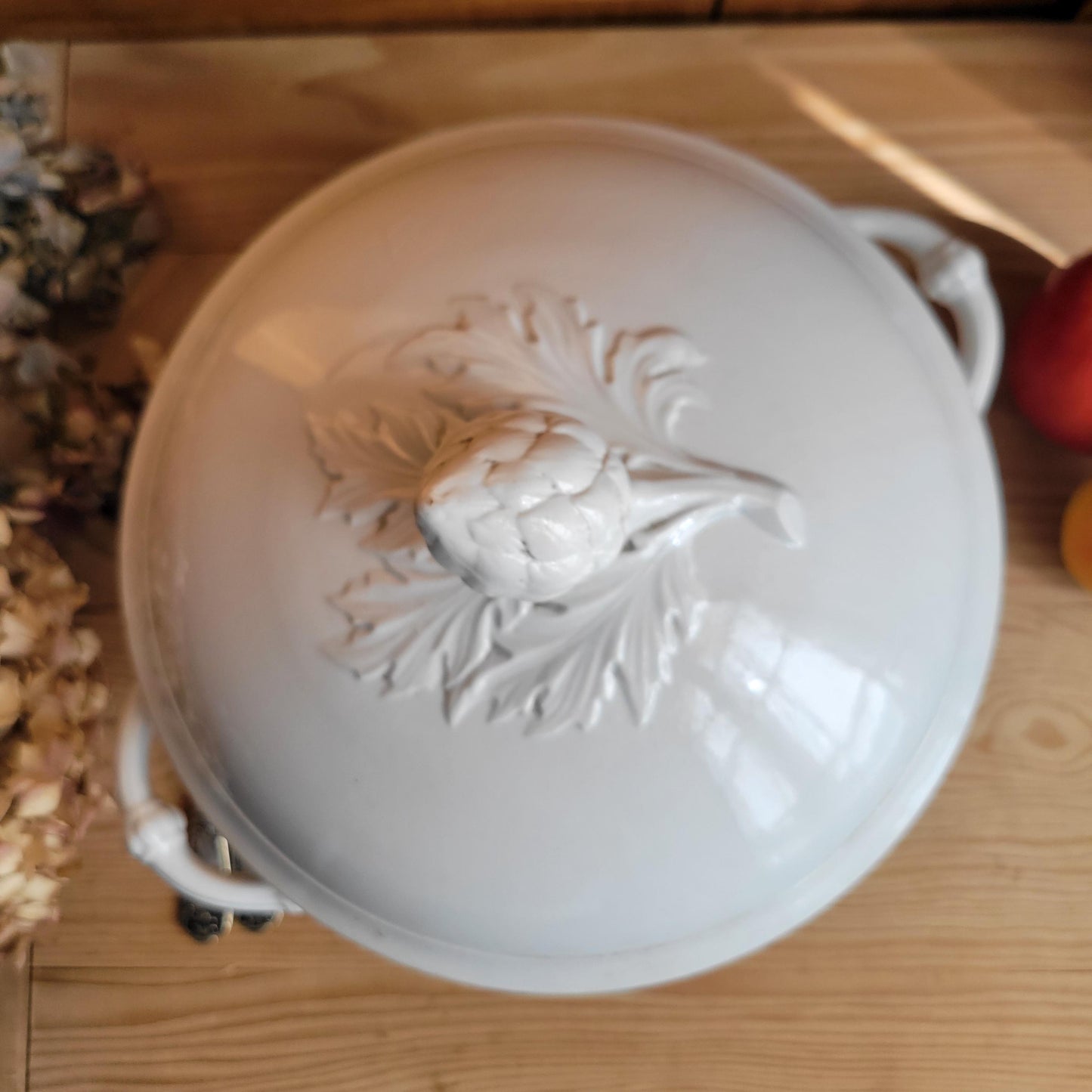 Large Antique Badonviller Soupière, excellent condition White Earthenware, France c.1900