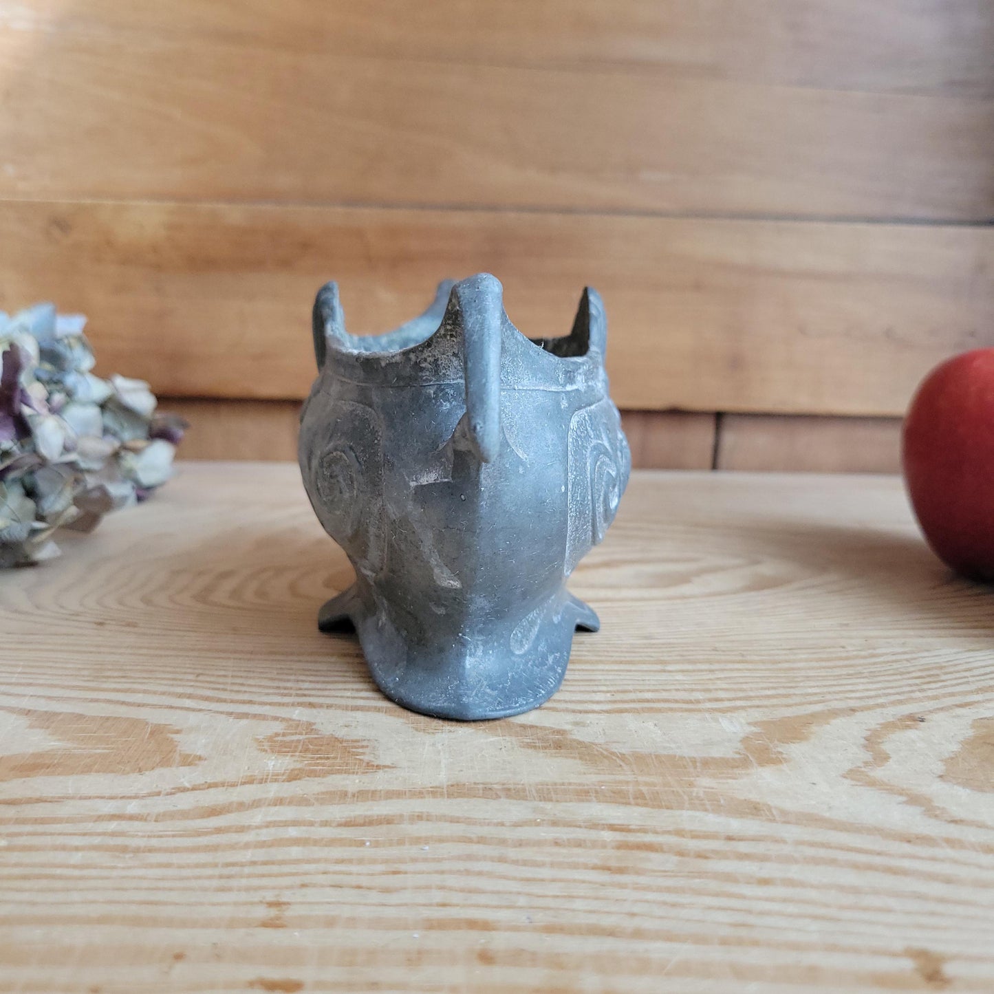 Small Cast Pewter Jardinière, Art Nouveau Style, France c 1900-1920