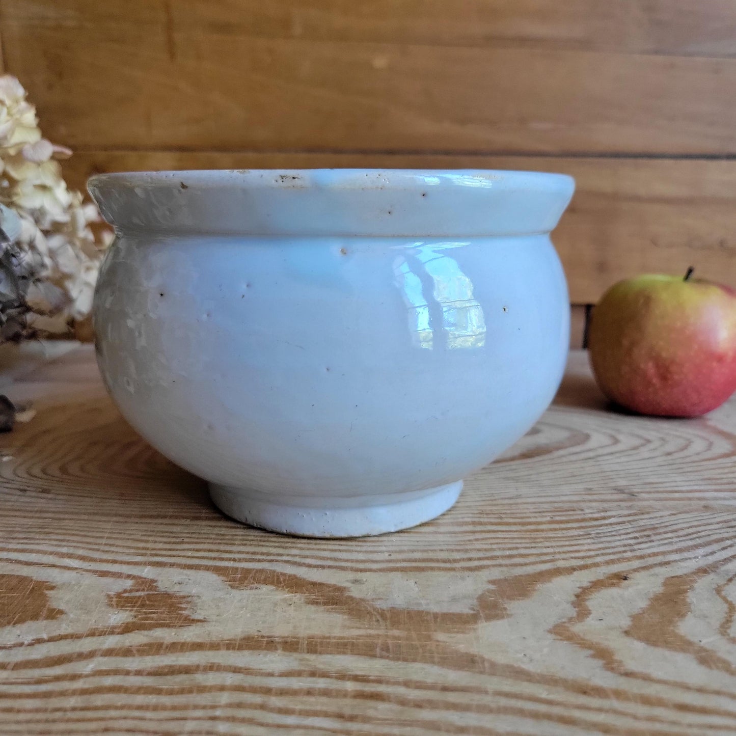Antique French Earthenware 'Nouvellas' Confiture Pot, France c.1920