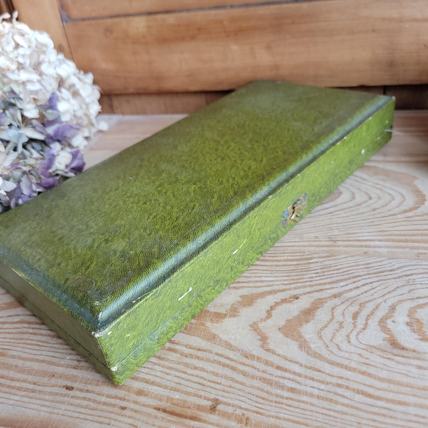 Antique French Ornate Fish Serving Set in Original Green Presentation Box